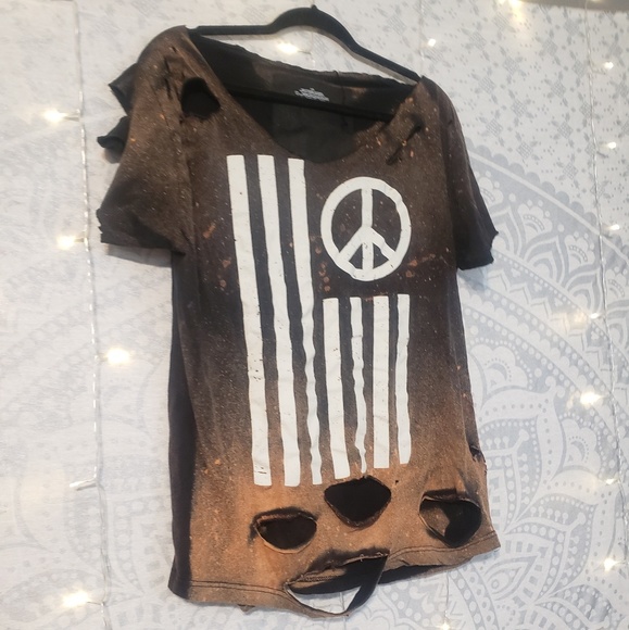 Urban Outfitters Tops - Distressed t-shirt dress